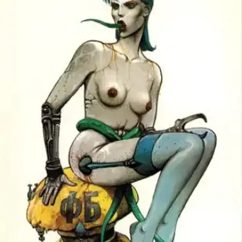 Fille à Langue Verte