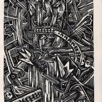 Linogravure de Pakito Bolino
