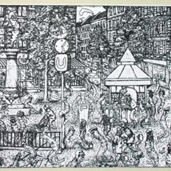 Sérigraphie de Reinhard Scheibner