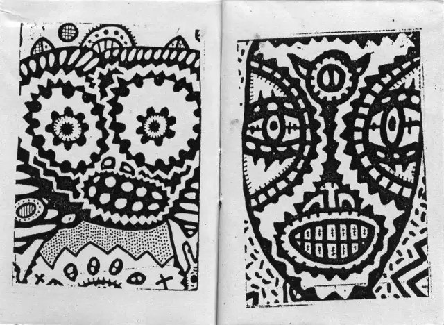 Double page de Kerozen extraite de Atomic Vomit Men, éd. Rhodium Révulsif