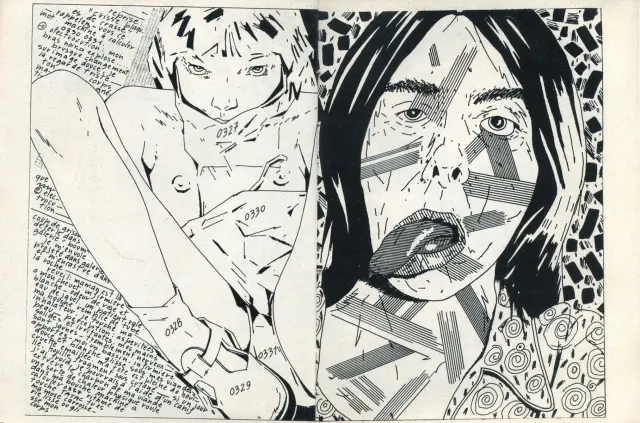 Illustration extraite de Cadres & Sites, de Loulou Picasso et Olivia Clavel, Métal Hurlant 1976.