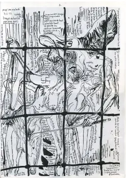 Illustration de Bruno Richard extraite de Dissensus, spécial Graphistes, ca. 1995
