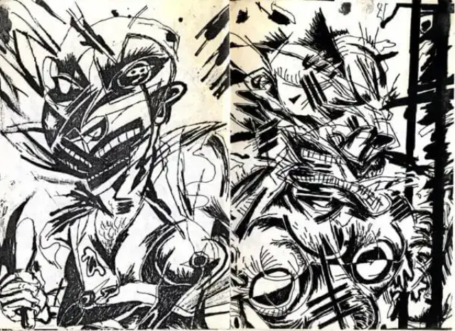 Double page de Bruno Richard extraite de Kunstgestapo Macht Frei