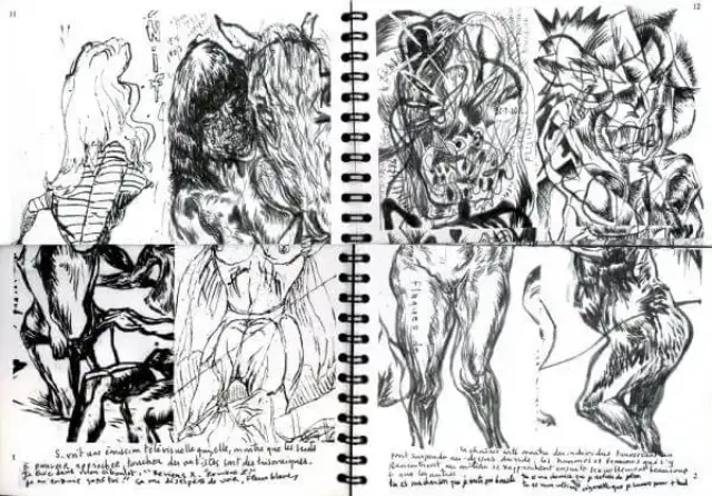 Exemple de combinaison possible extraite de Nazisdirtsslits & Vomitscuts, de Bruno Richard