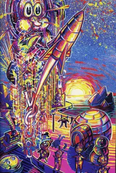Illustration de Pascal Doury extarite de La boîte de punaises la boîte d'épingles, 1992