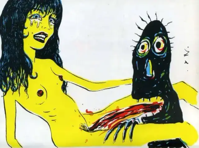 Illustration de Jacques Pyon extraite de Manège, 1984