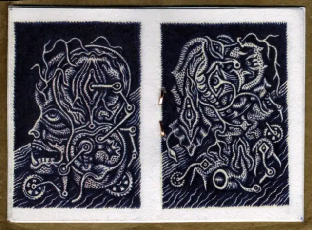 Double page extraite de Microbe, Stéphane Blanquet, édité par FLTMSTPC, 2025.