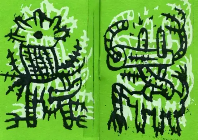 Double page extraite de Microbes, de Blanquet, collection Microbes