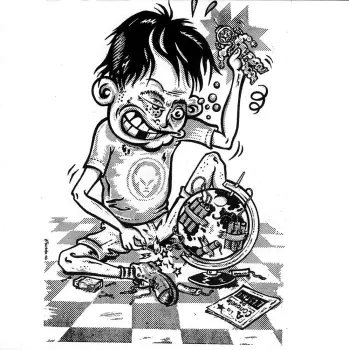 Illustration de Nicomix extraite de Stomack Cramps