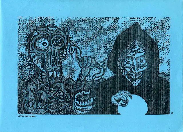 Illustration de Paik Citron et Y5/P5 extraite de Underground Computer, ca. 1990