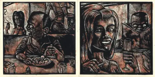 Extrait du recto de Cercle Vicieux de Matthias Lehmann