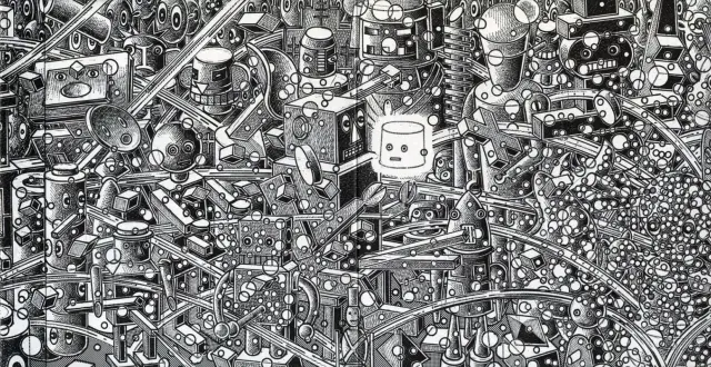 Illustration de Pascal Doury extraite de Dora Diamant et ses amants, éd. Alain Beaulet 1986