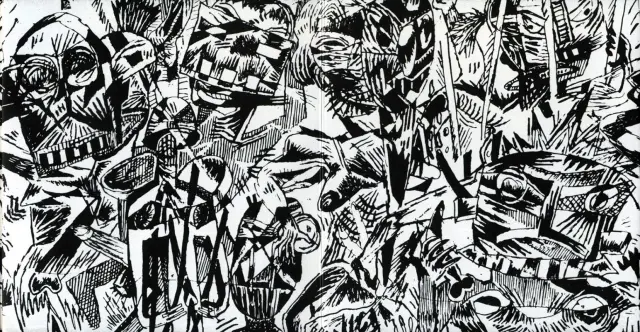 Illustration de Bruno Richard extraite de Dora Diamant et ses amants, éd. Alain Beaulet 1986