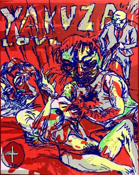 Sérigraphie de Bruno Richard accompagnant l'édition de tête du n° 100 d'ESDS - Éd. United Dead Artists
