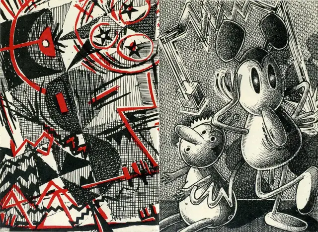 Illustrations de Bruno Richard et Pascal Doury extraites de Dans le Culbe