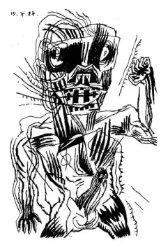 Dessin de Bruno Richard extrait de Dead Dogs Vaginas, Timeless Editions - 2011