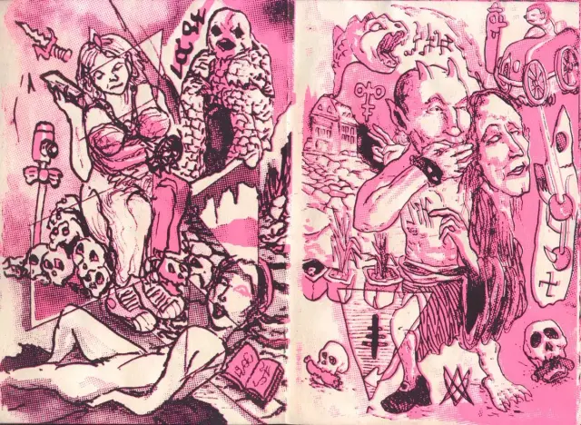 Double page de Dave 2000 extraite de Filter Proos, éd. Le Dernier Cri 2026