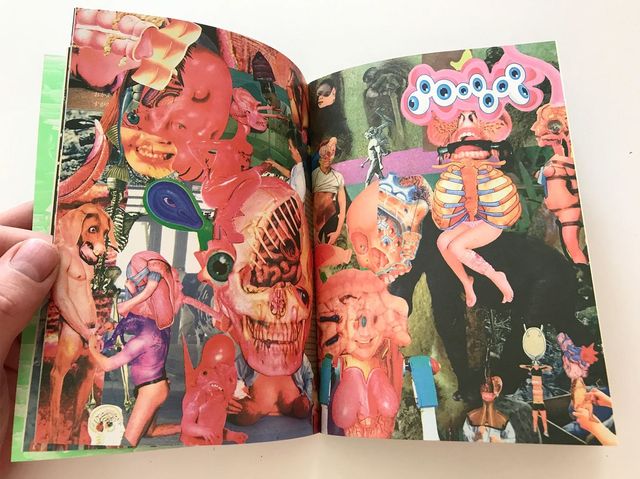 Double page extraite de Hell mange de Norihiro Sekitani, éd. Le Dernier Cri 2024. Source : beuysonsale.com