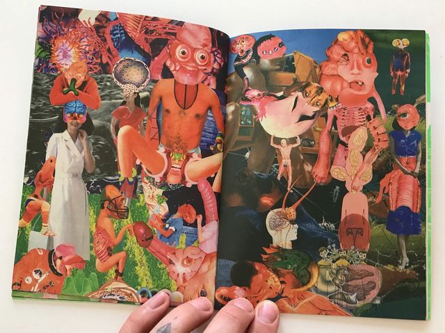 Double page extraite de Hell mange de Norihiro Sekitani, éd. Le Dernier Cri 2024. Source : beuysonsale.com