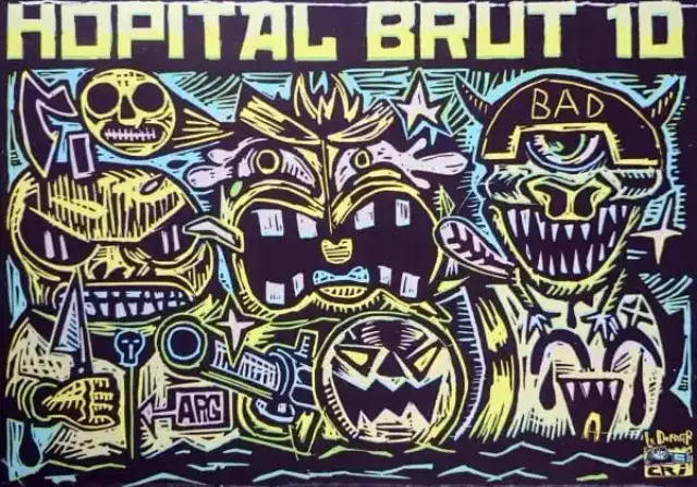 Dos de couverture d'Hôpital Brut n°10 par Pakito Bolino