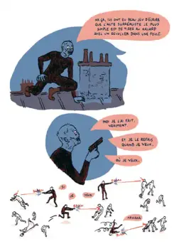 Planche extraite de L'Art et le Sang, de Benoît Preteseille