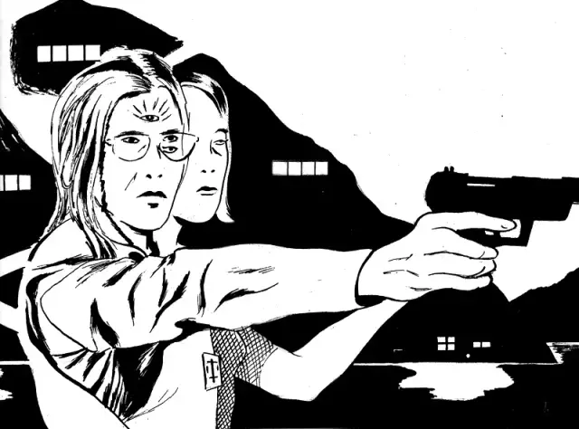 Illustration de Léo Quievreux extraite de La Protheze HRZ