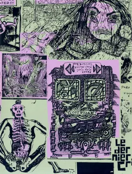 Couverture du cahier n° 1 du Dernier Cri n° 10, éd. Le dernier cri, 1995.