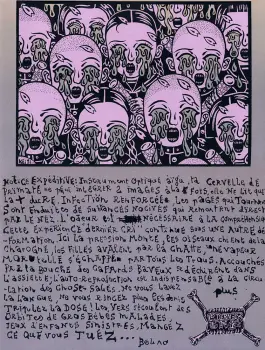 Couverture du cahier n° 2 du Dernier Cri n° 10, éd. Le dernier cri, 1995.