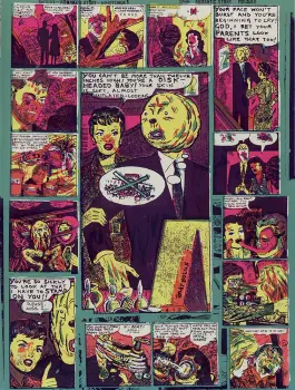 Couverture du cahier n° 4 du Dernier Cri n° 10, éd. Le dernier cri, 1995.