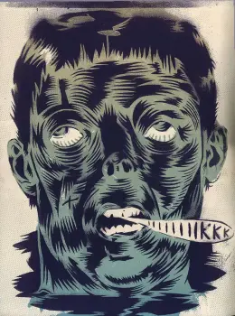 Illustration de Blexbolex extraite du Dernier Cri n° 10, éd. Le dernier cri, 1995.