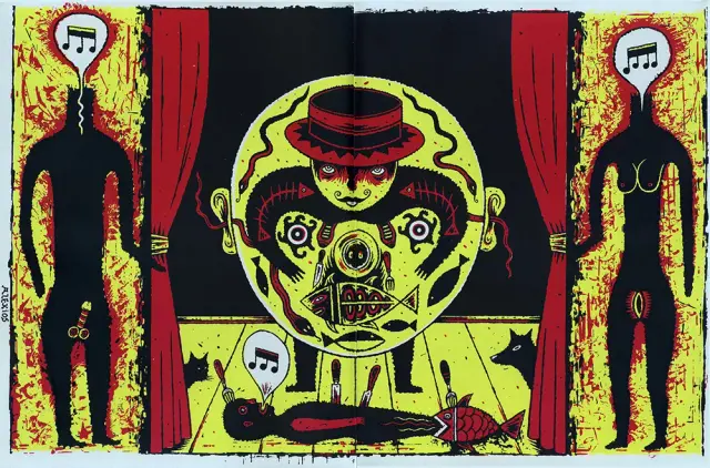 Illustration de Alexios Tjoyas extraite du Dernier Cri n° 10, éd. Le dernier cri, 1995.