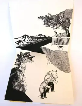 Page de garde extraite de Mauvais Tour de Mayumi Otero, Editions Icinori - 2011