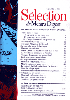 Sélection du Menu's Digest - Jean-Christophe Menu