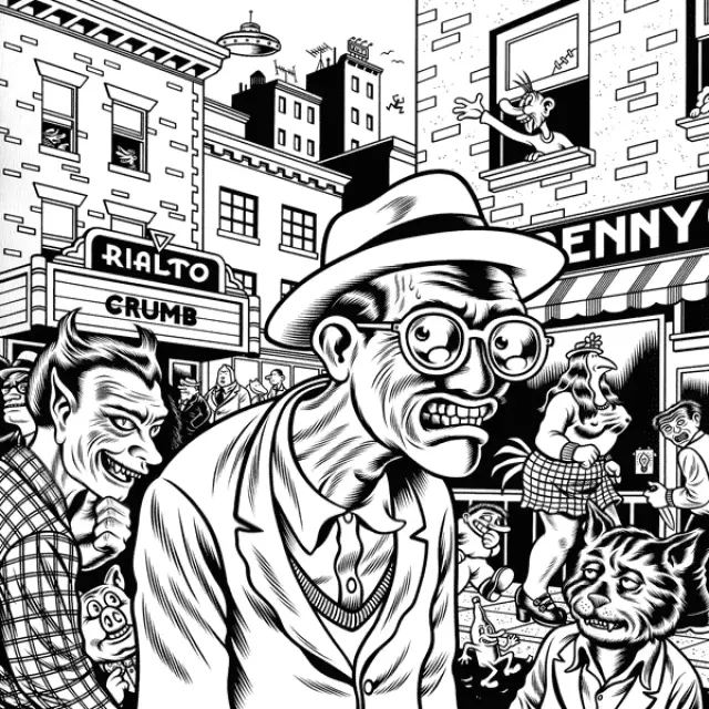 Hommage de Charles Burns à Robert Crumb