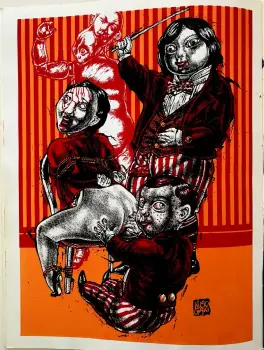 Illustration de Kuso Gaki extraite de Pot-pourri de Bongoût, éd. Bongoût 2004.