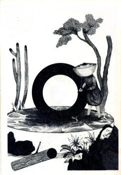 Illustration de la lettre O par Raphael Urwiller