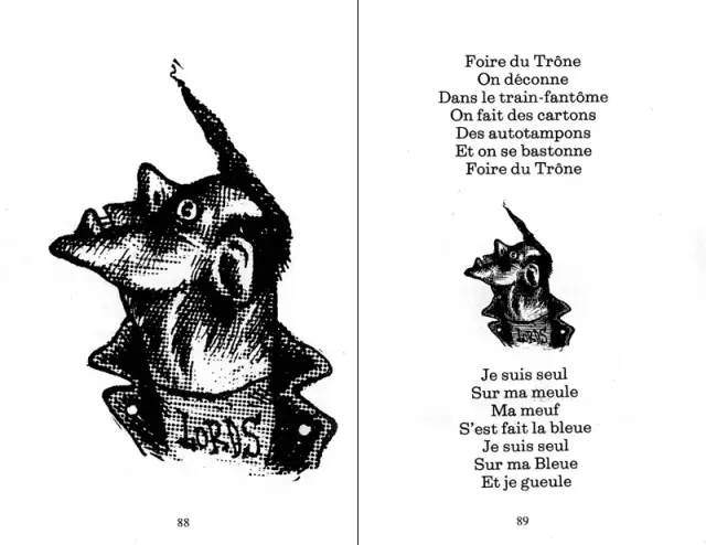 Illustration de Marc Caro extraite de Rock Comptines, d'André Igwal