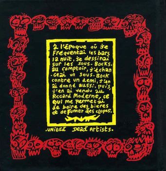 Dos de couverture de Sous-bocks, d'Y5/P5 - Éd. United Dead Artists.