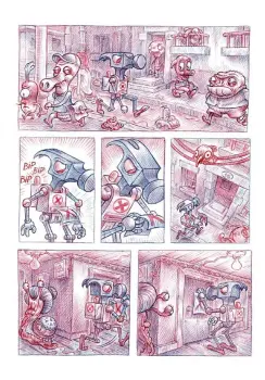 Page extraite de Stum, de Yann Taillefer - Éd. Super Loto Éditions