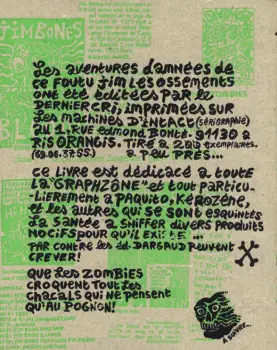 Dos de couverture de The Jim Bones Adventures d'Y5/P5