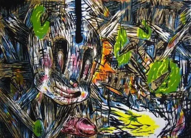 Illustration sérigraphiée de Blexbolex extraite de The Woodaddict