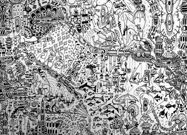 Détail d'une illustration de Jean-Pierre Nadau extraite de Tirebouchon