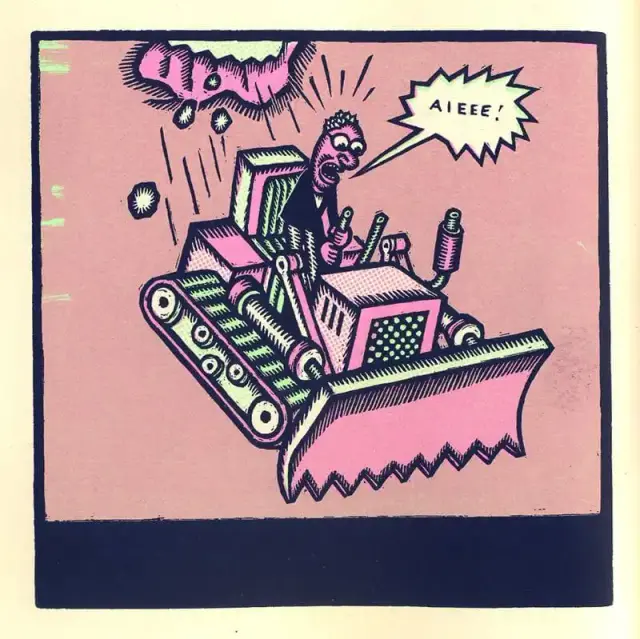 Illustration de Matti Hagelberg issue de Unfinished/Abandoned