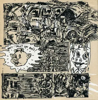 Page extraite de XXX, Blexbolex, auto-édition, 1992.