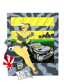 Illustration de Benito extraite du portfolio Chic ou voyou, éd. L'Atelier, 1983.