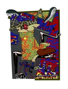 Illustration de Benito extraite du portfolio Chic ou voyou, éd. L'Atelier, 1983.