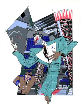 Illustration de Benito extraite du portfolio Chic ou voyou, éd. L'Atelier, 1983.