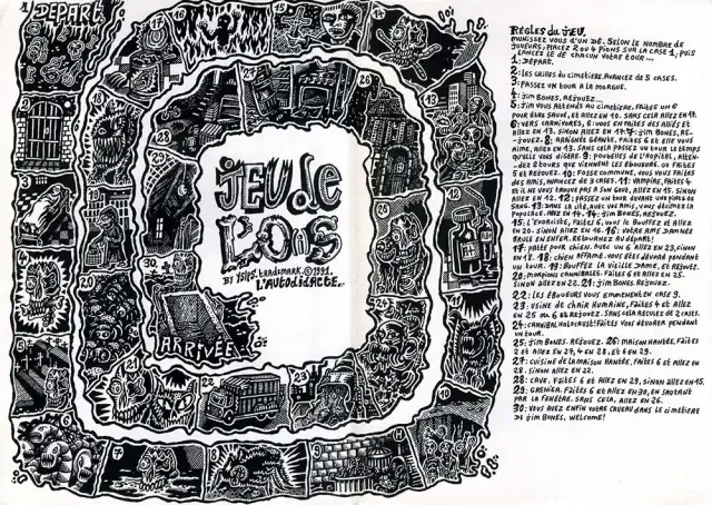 Jeu de l'oie par Y5/P5, éd. L'Autodidacte 1991